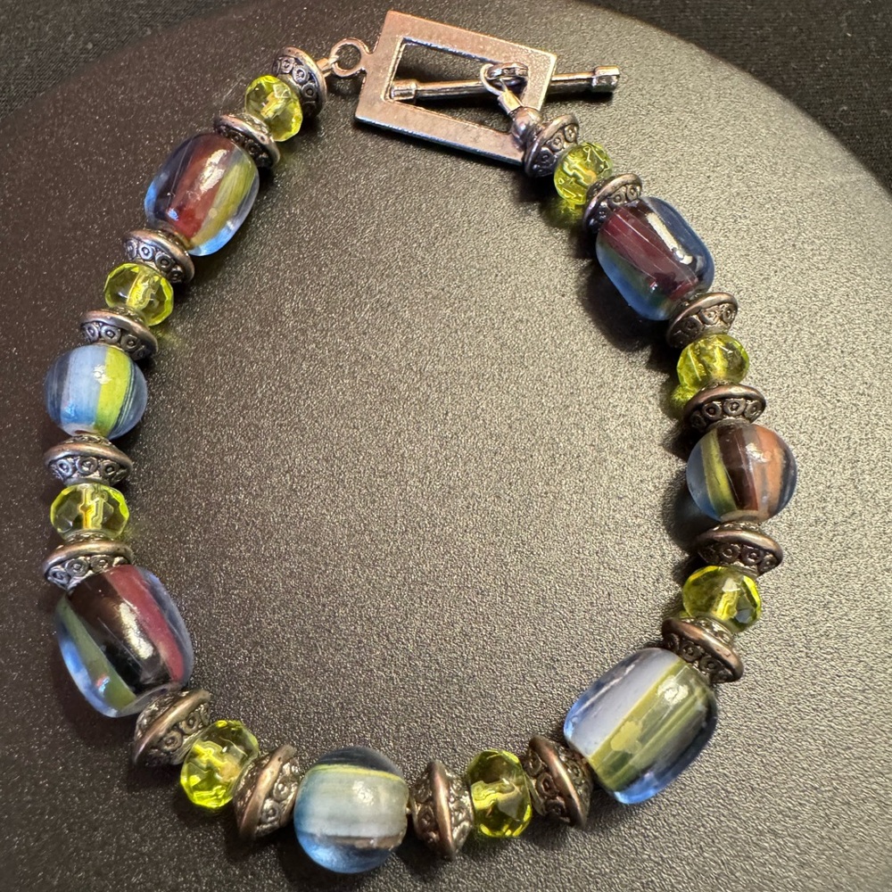 Vintage Glass Beaded Bracelet